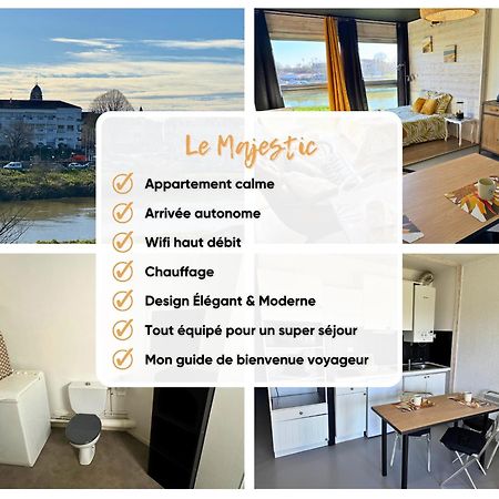 Majestic - Wifi - Parking - Vue Apartment Dax Bagian luar foto
