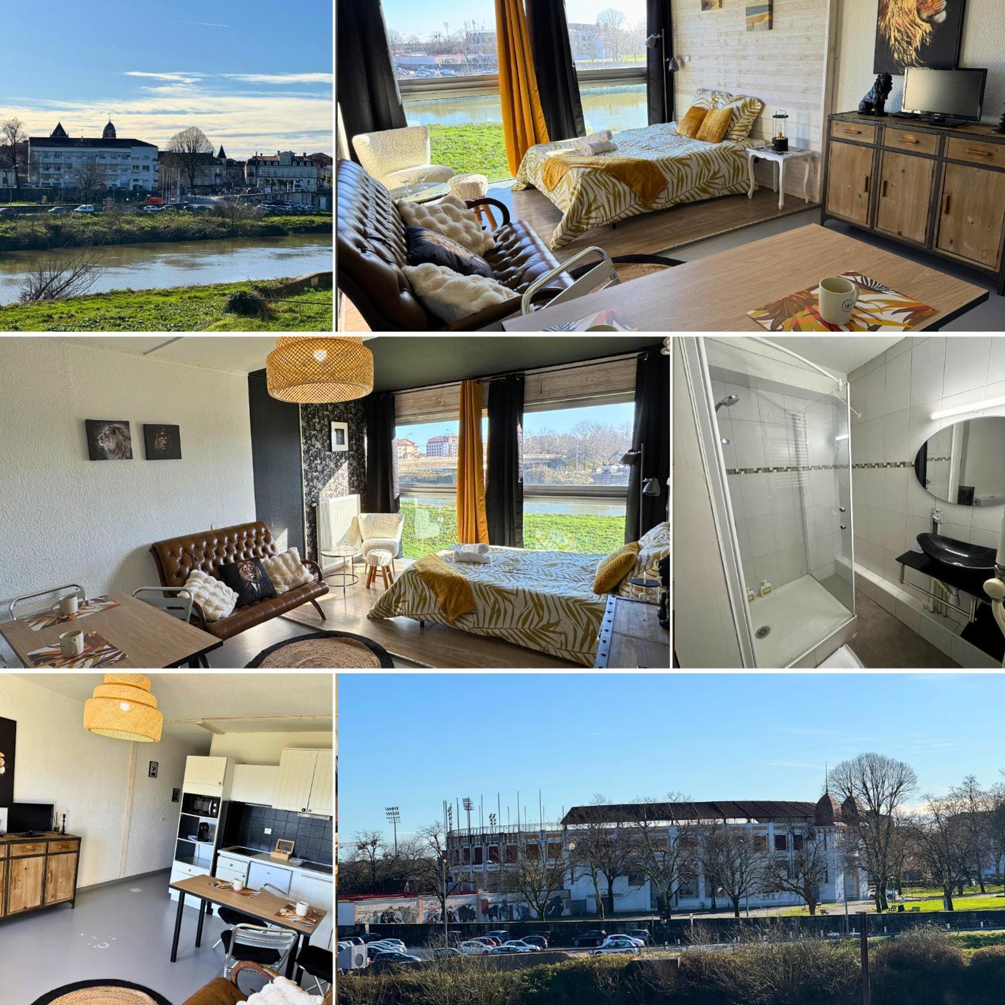 Majestic - Wifi - Parking - Vue Apartment Dax Bagian luar foto